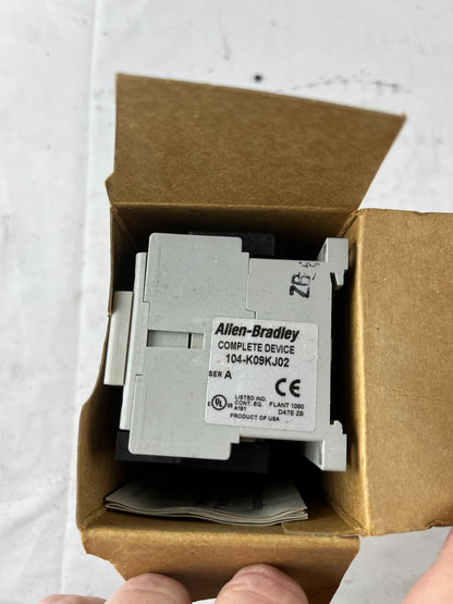 Allen-Bradley 104-K09KJ02 Miniature Reversing Contactor 9A 24V AC Coil New