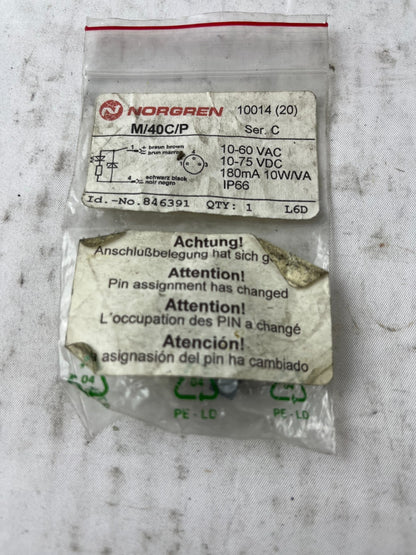 Norgren M/40C/P Magnetic Cylinder Switch 10-60VAC 75VDC IP66 New Unit