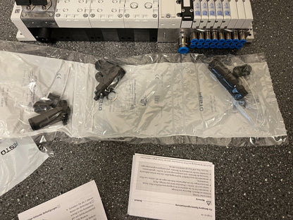 Festo CPX Pneumatic Manifold Assembly with VMPA1-FB-EMS-8 Valves and Accessories