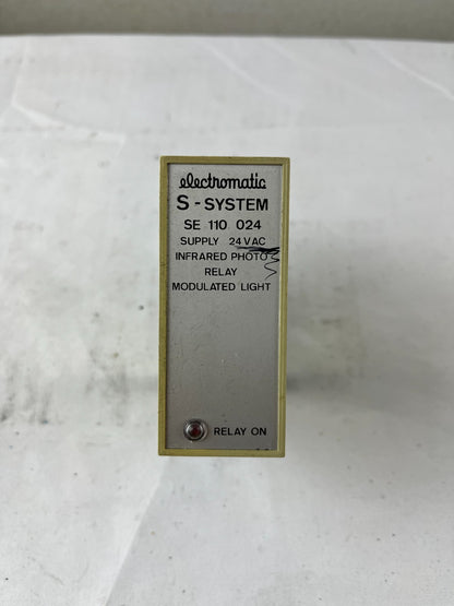 Electromatic SE 110 024 S‑System Infrared Photo Relay 24VAC Modulated Light