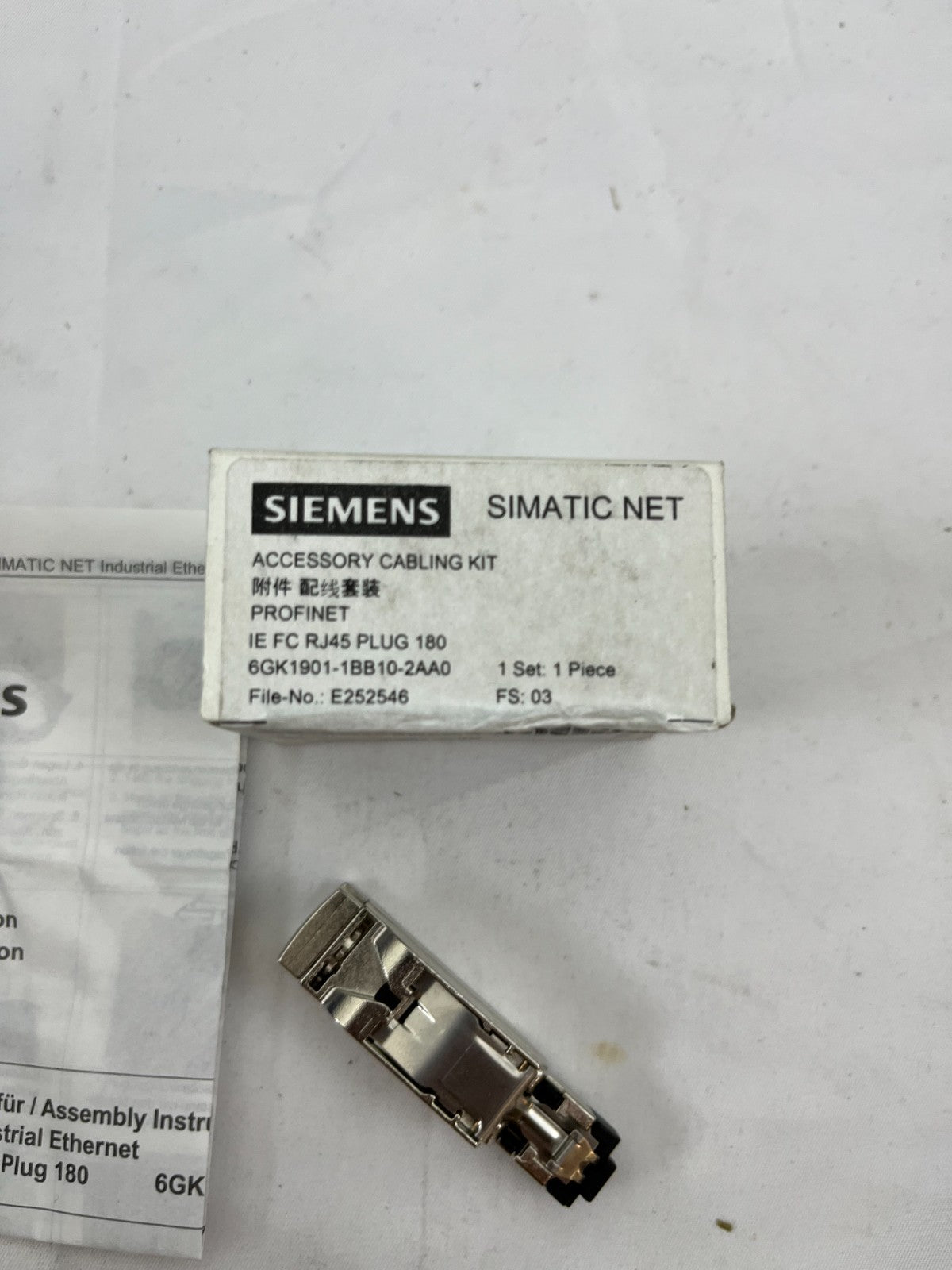 Siemens 6GK1901-1BB10-2AA0 IE FC RJ45 Plug 180 FastConnect Industrial Ethernet