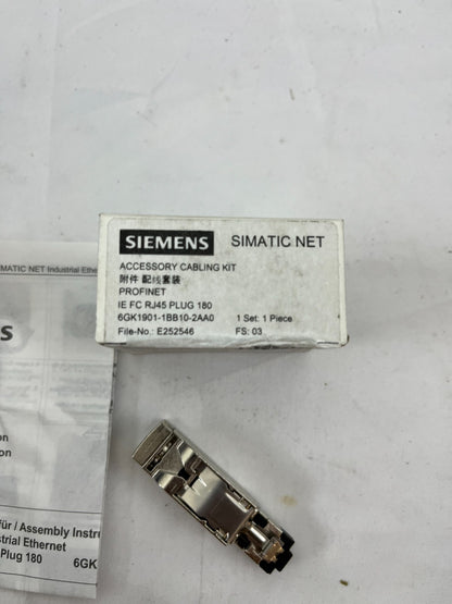 Siemens 6GK1901-1BB10-2AA0 IE FC RJ45 Plug 180 FastConnect Industrial Ethernet