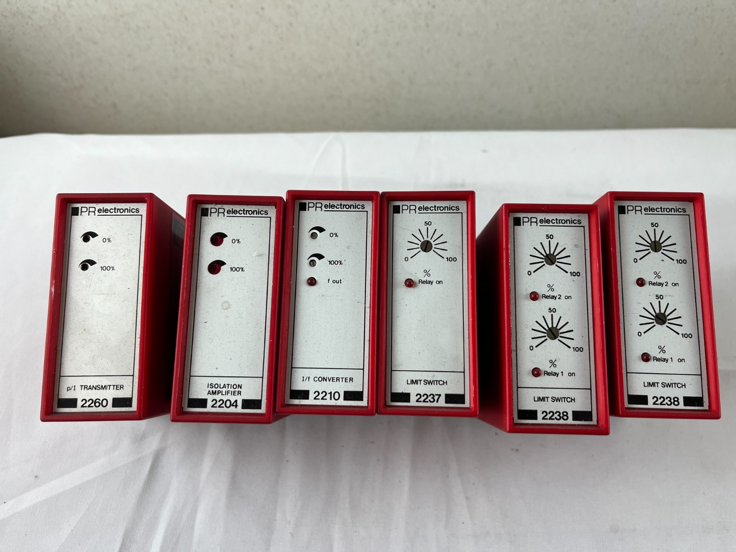 PR Electronics System 2200 Lot 6 Modules 2260 2204 2210 2237 2238 DIN Rail