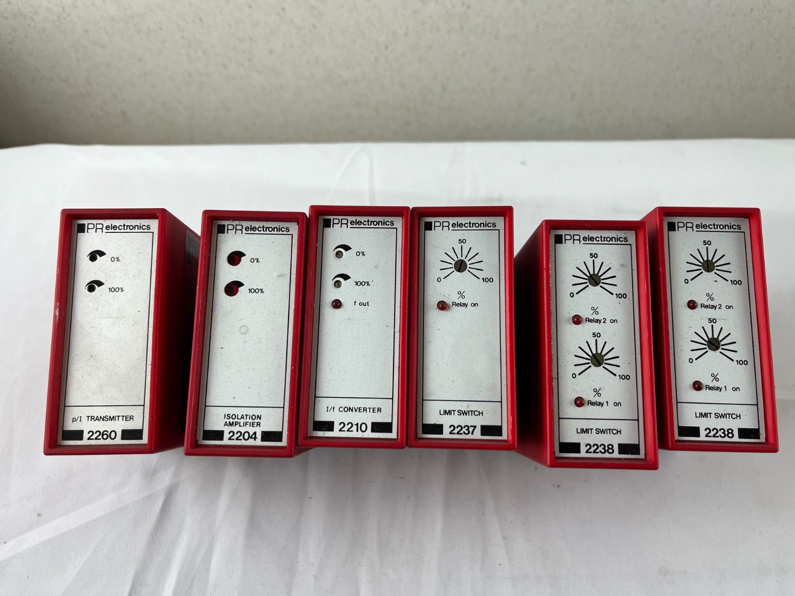 PR Electronics System 2200 Lot 6 Modules 2260 2204 2210 2237 2238 DIN Rail