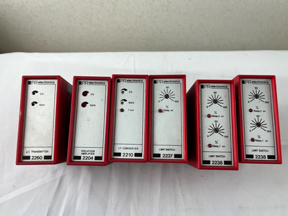 PR Electronics System 2200 Lot 6 Modules 2260 2204 2210 2237 2238 DIN Rail