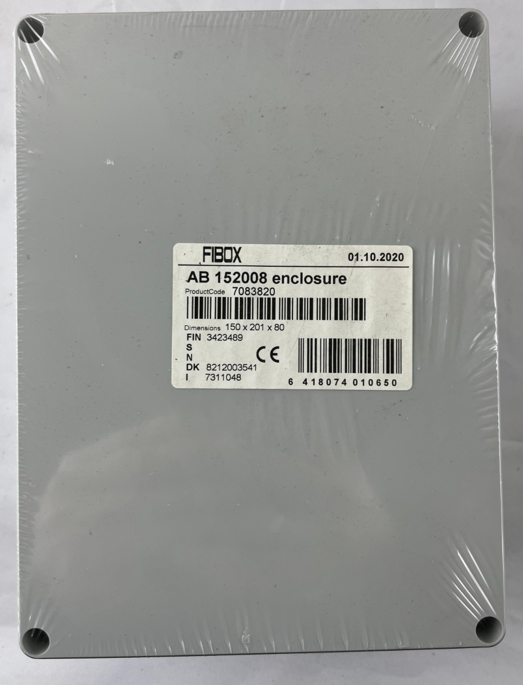 Fibox AB 152008 Enclosure 7083820 EURONORD ABS IP66 IP67 150x201x80mm New