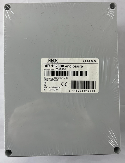 Fibox AB 152008 Enclosure 7083820 EURONORD ABS IP66 IP67 150x201x80mm New
