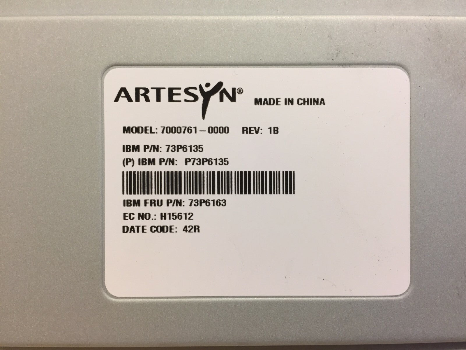 Artesyn 73P6135 Power Supply Filler 7000761-000 REV 1B Good Condition