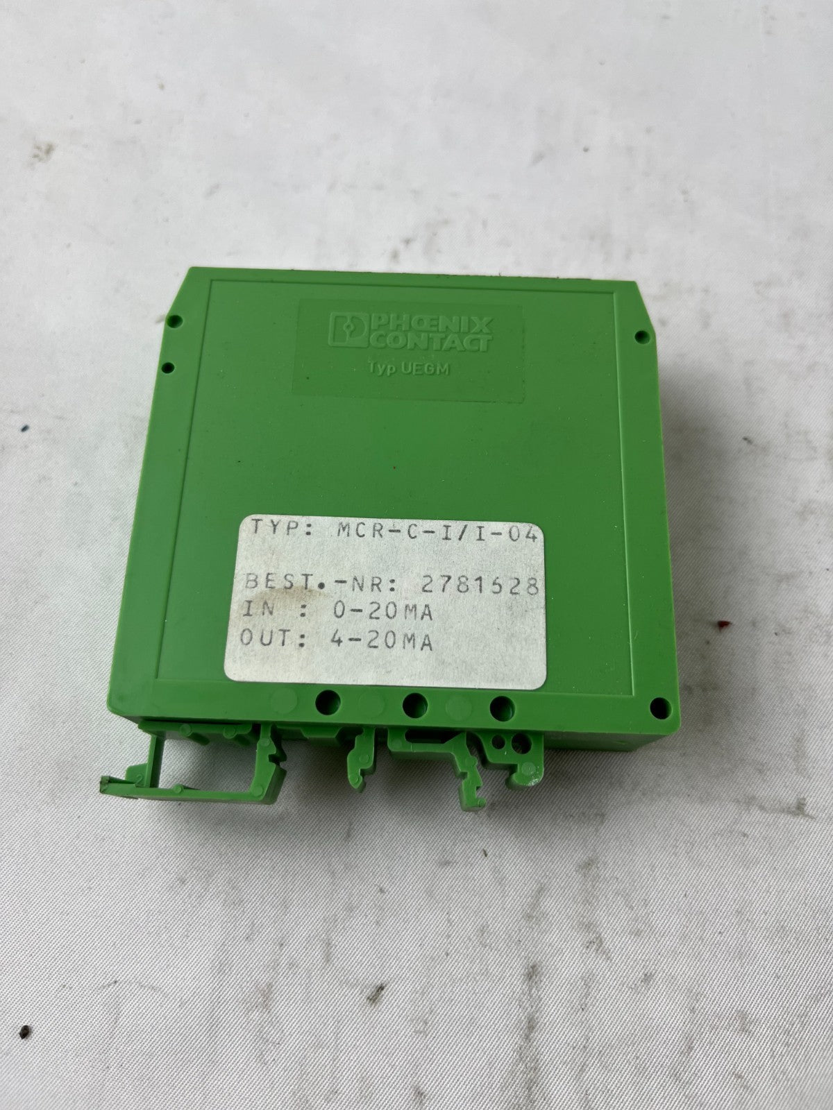 Phoenix Contact MCR-C-I/I-04 Signal Conditioner 0-20mA to 4-20mA 2781528 Used