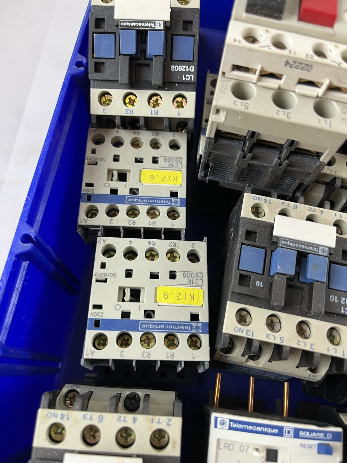 Telemecanique TeSys D Motor Contactors And Overload Relay Lot 18–20pcs Used