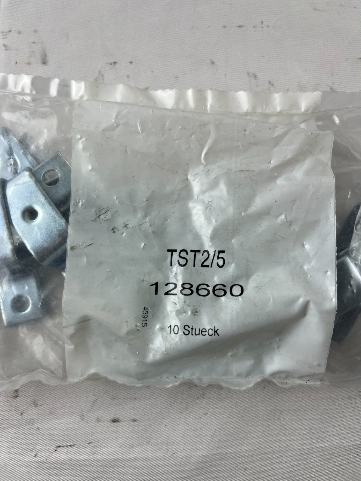 Weidmüller TST 2/M5 1286600000 DIN Rail Mounting Feet Brackets Pack of 10 New