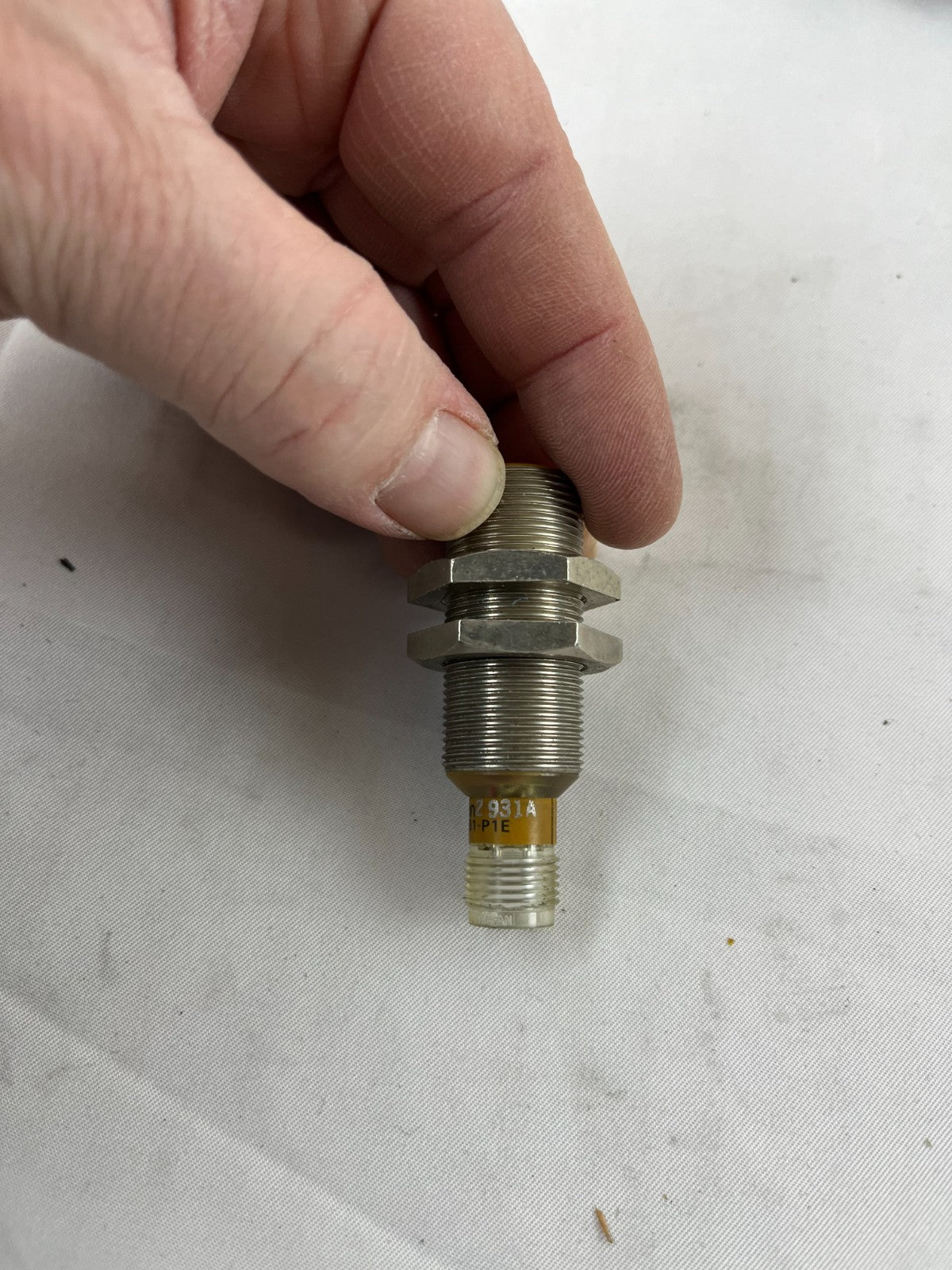 Omron TL‑X5B1‑P1E Inductive Proximity Sensor 5 mm Range 12–24 VDC M18 M12 USED