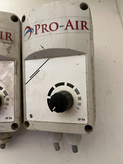 Lot of 3 Pro-Air Variable Speed Fan Controllers IP54 - Used, Fully Functional