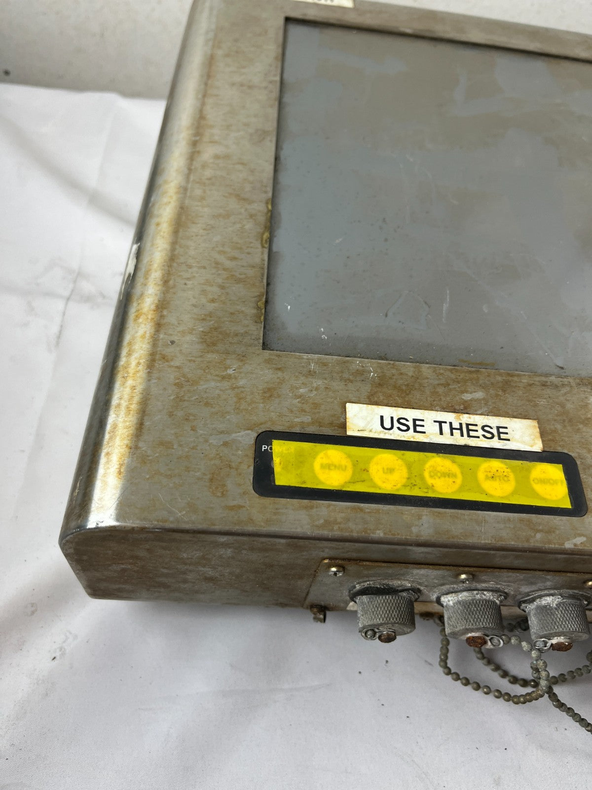 Marine HMI Touchscreen Display Panel Stainless Steel Outdoor Enclosure Used Unit