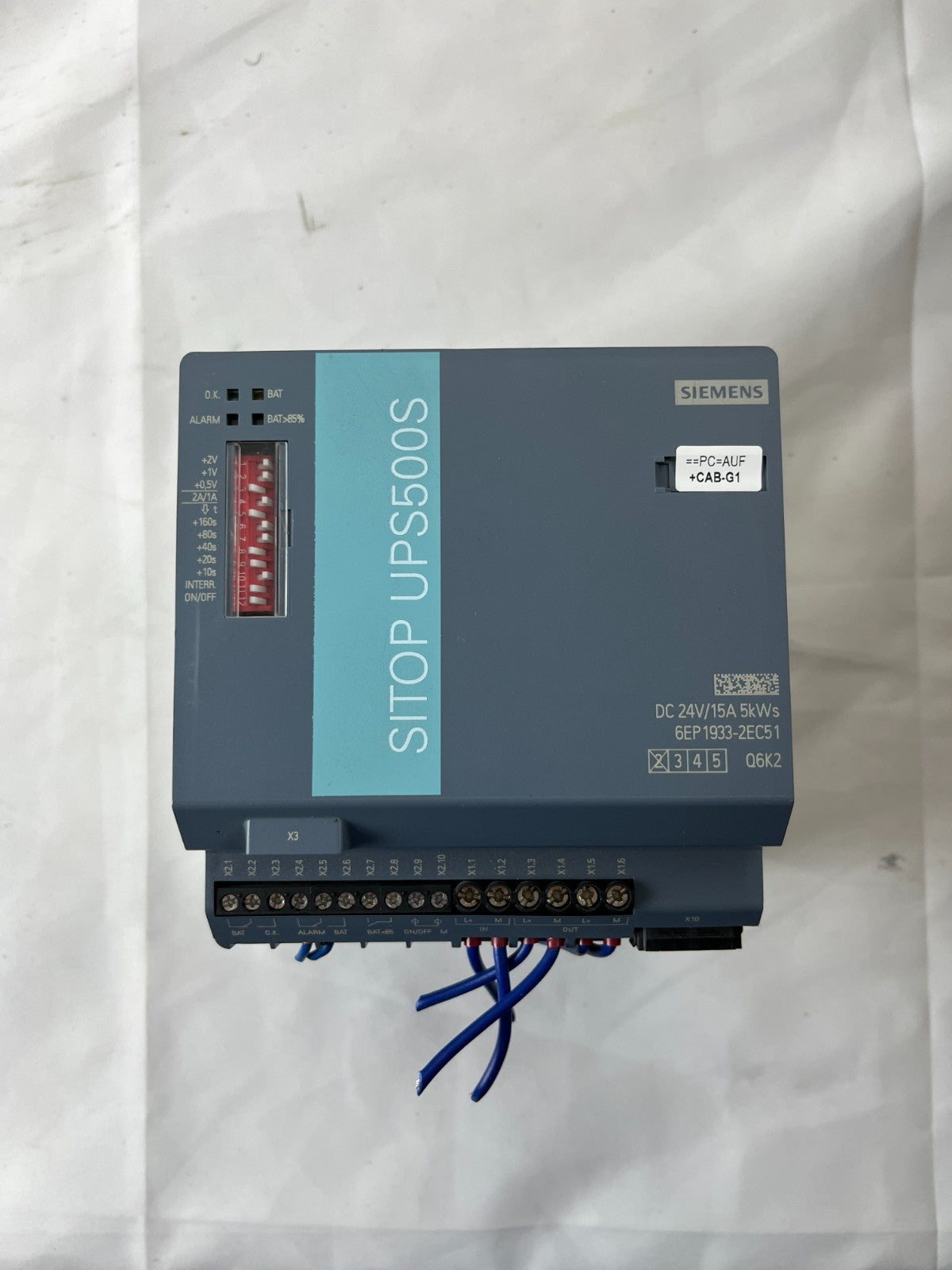 Siemens SITOP UPS500S 6EP1933-2EC51 24V 15A UPS Power Supply Tested Spare Unit