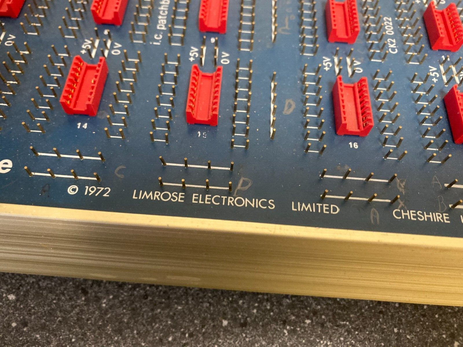 1972 Limrose Electronics IC Patchboard Model CK2 0022, Vintage Electronics