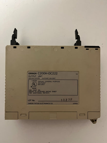 Omron C200H-OC222 Output Unit 250VAC/24VDC 2A - Used, Tested Working