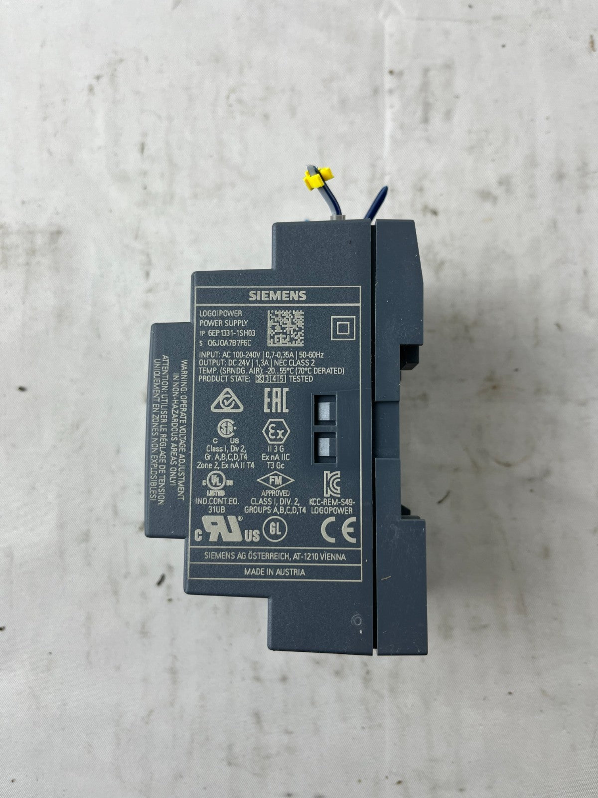 Siemens LOGO!Power 6EP1331-1SH03 24V DC 1.3A Power Supply 100-240V Used Spare