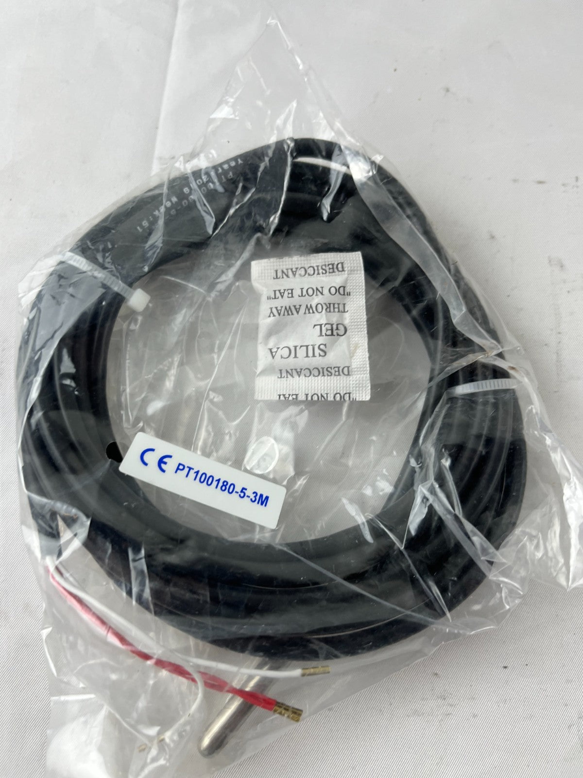 Carlo Gavazzi PT100180-5-3M PT100 Temperature Sensor Probe 3m Cable New Sealed