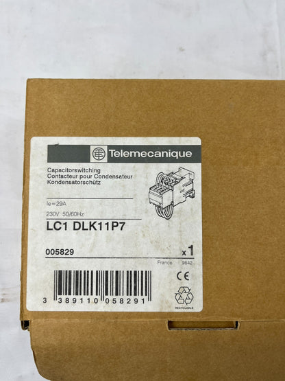 Telemecanique LC1DLK11P7 Capacitor Switching Contactor 29A 230V 50/60Hz New NOS