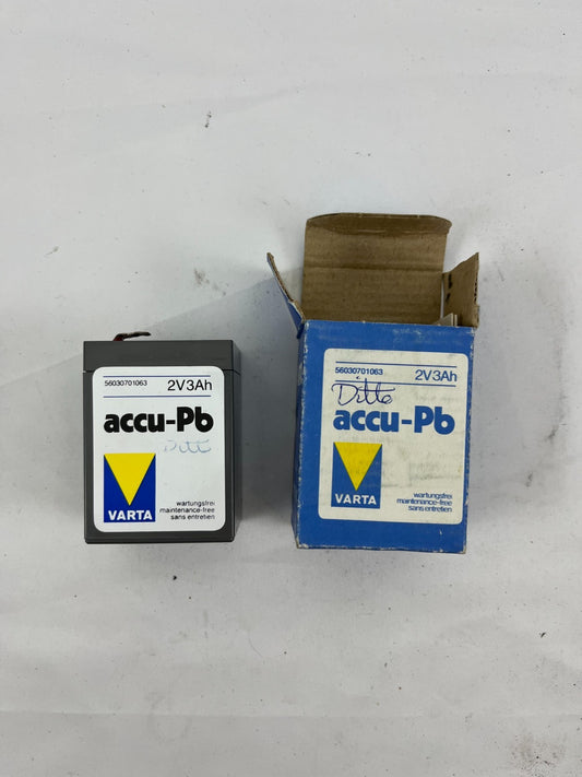 Varta accu-Pb 2V 3Ah Lead Battery 56030701063 Vintage NOS Box Germany