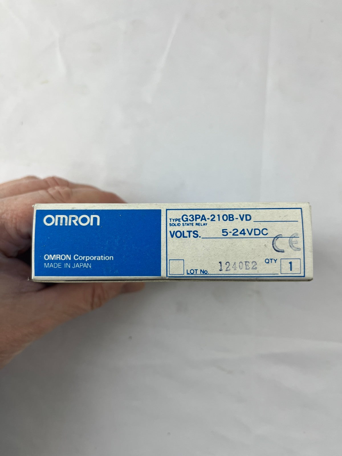 Omron G3PA‑210B‑VD Solid State Relay 10A 24–240Vac Output 5–24VDC Input New