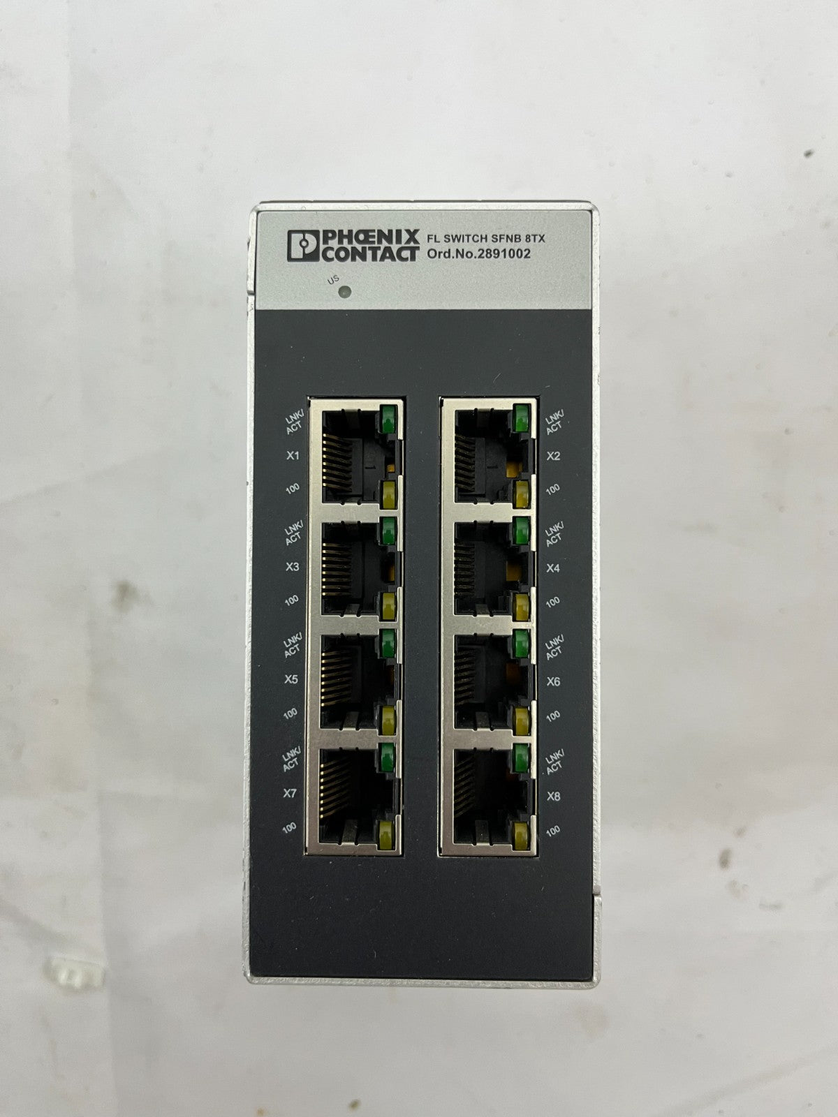 Phoenix Contact FL SWITCH SFNB 8TX Ethernet Switch 8-Port 2891002 Used Industria