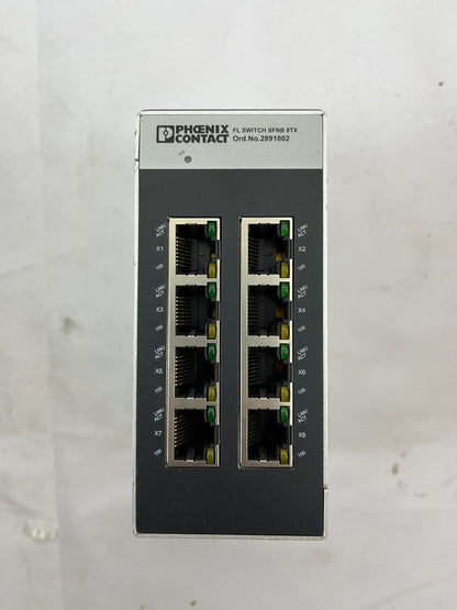 Phoenix Contact FL SWITCH SFNB 8TX Ethernet Switch 8-Port 2891002 Used Industria