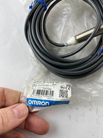 Omron E2A-M12LS04-WP-C1 Inductive Proximity Sensor 12-24VDC 5m New Spare Unit