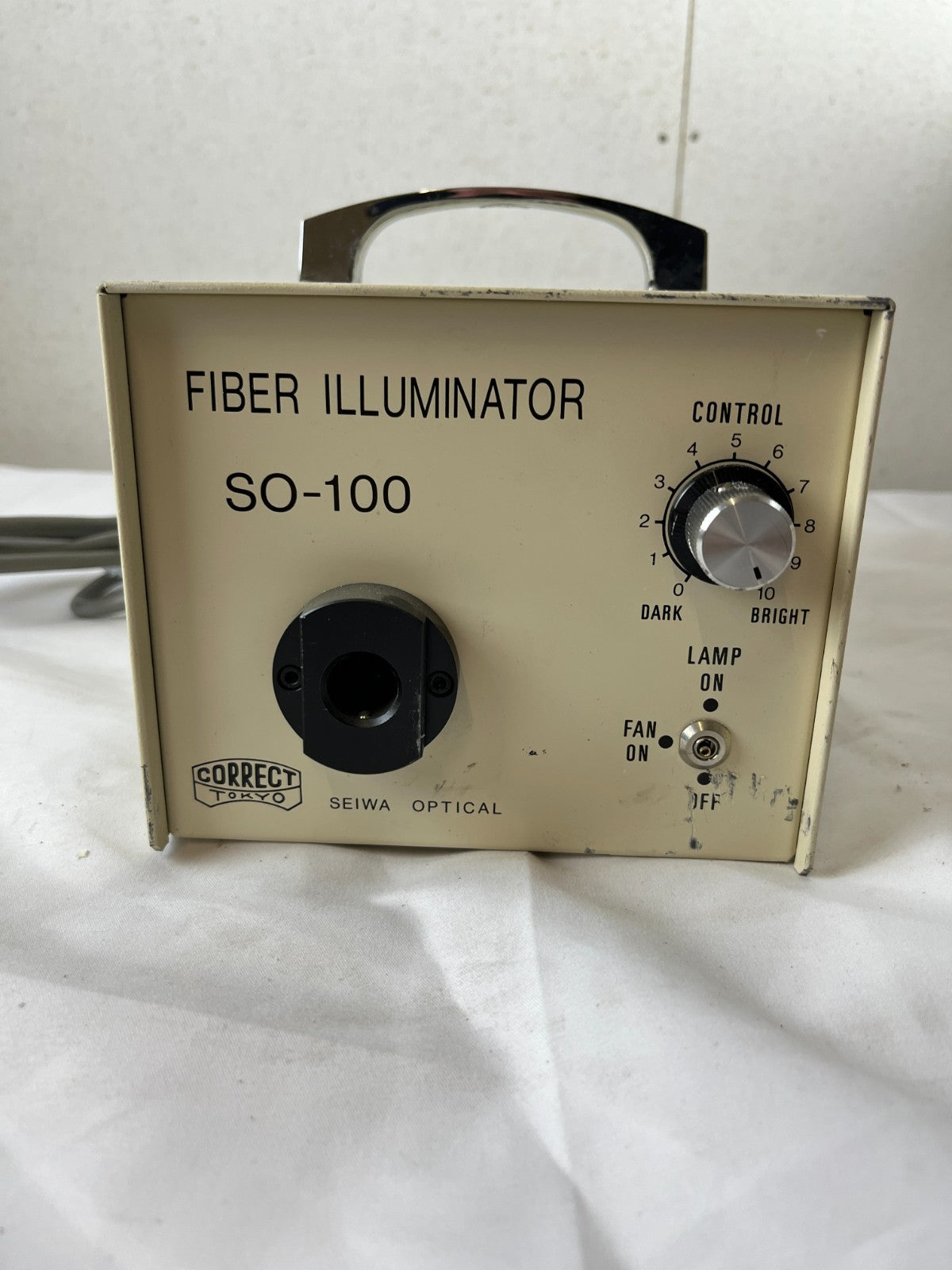 Seiwa Optical SO-100 Fiber Illuminator 100W Microscope Light Source Japan Used