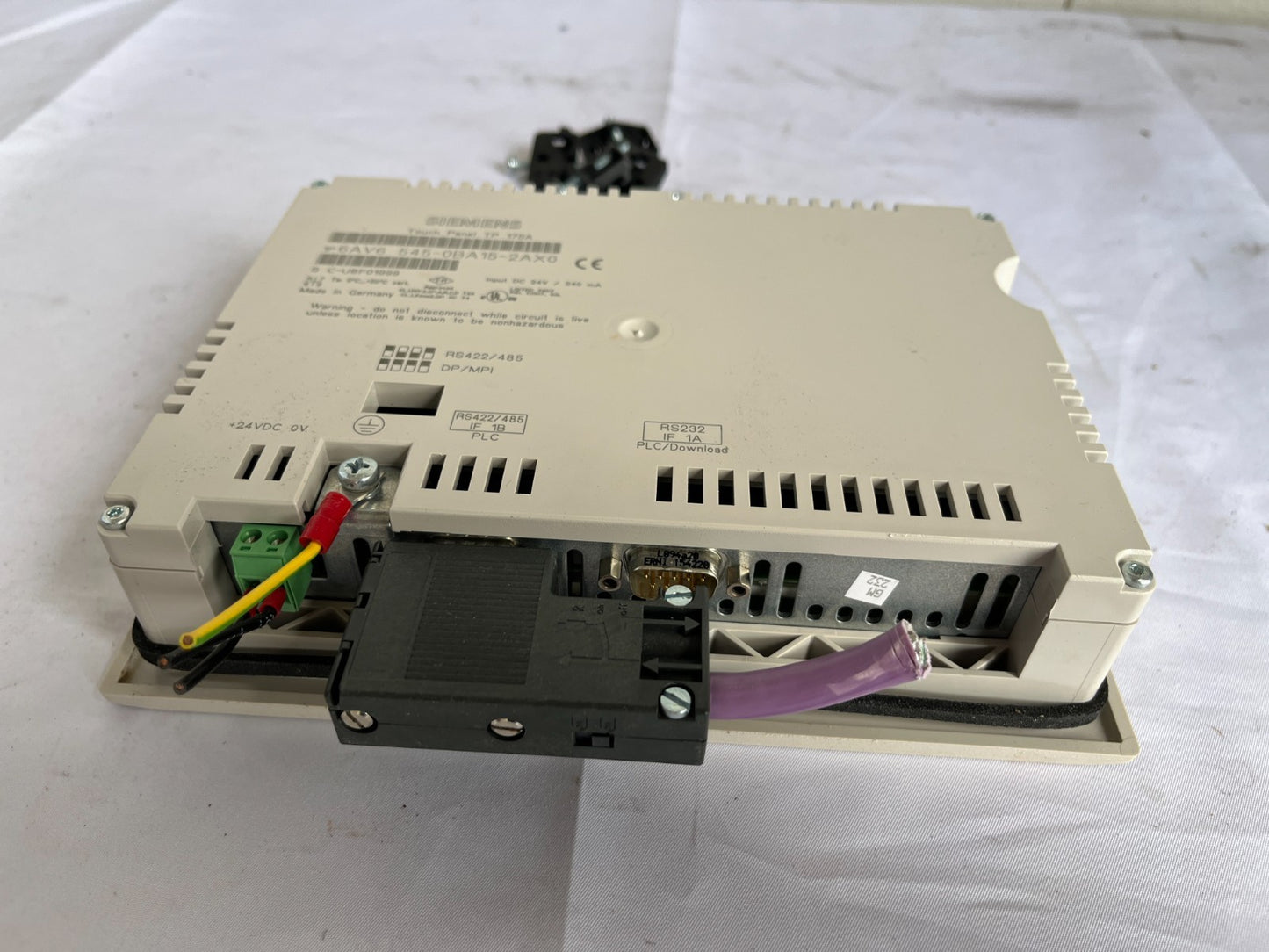 Siemens Tp170A 6Av6545‑0Ba15‑2Ax0 Hmi Touch Panel 5.7In 24V Used Spare Unit
