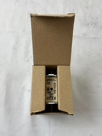ETI NH000 Fuse Link 100A 500V gG NH Fuse 004181214 3pcs New in Box