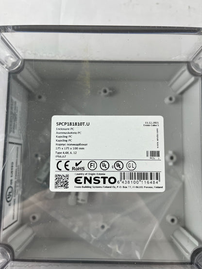 Ensto SPCP181810T.U PC Enclosure 175x175x100mm IP66 IP67 New Spare Part