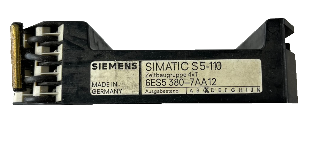 Siemens 6ES5380-7AA12 Simatic S5-110 Timer Module 4xT Used Spare Unit