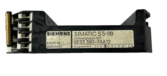 Siemens 6ES5380-7AA12 Simatic S5-110 Timer Module 4xT Used Spare Unit