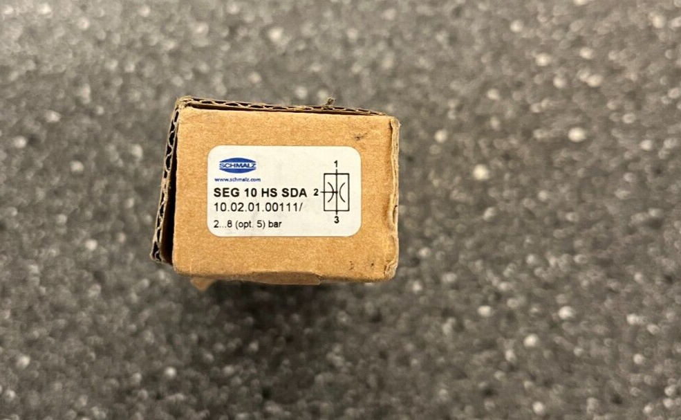 Schmalz SEG 05 HS-S SDA Vacuum Ejector with Silencer - New, Never Used