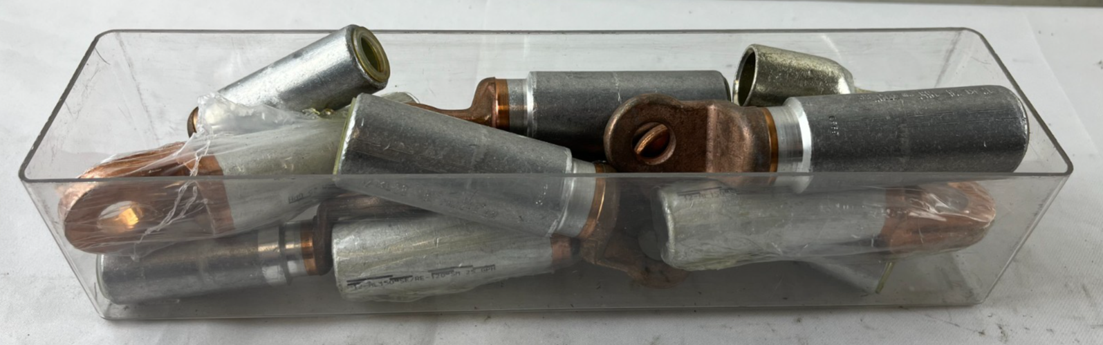 Bimetallic Cable Lugs Al/Cu Crimp Type For 185 Mm² Cable, Mixed Lot Used Bundle