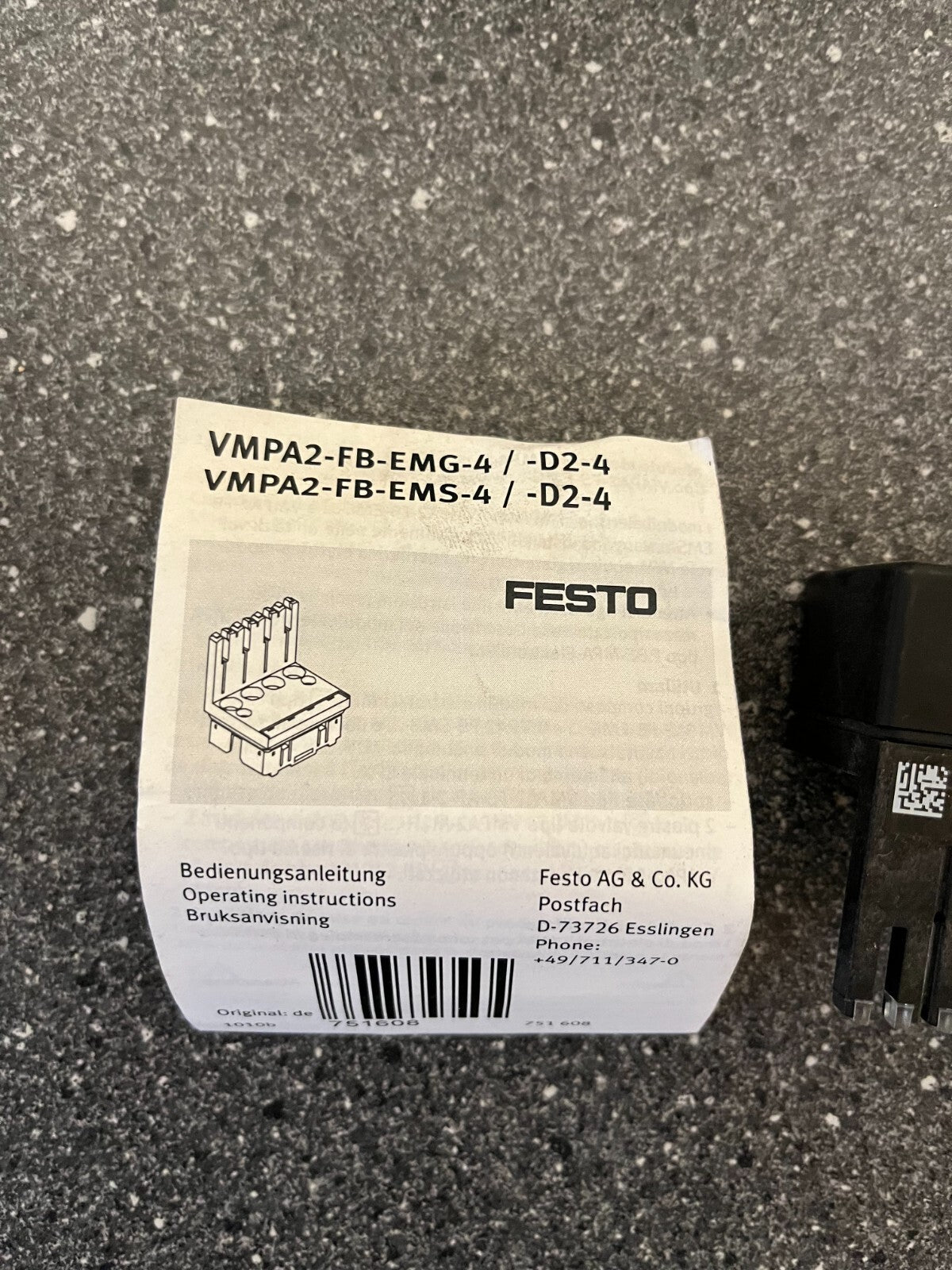 New Festo VMPA2-FB-EMS-4 / -D2-4 Module with Instructions - 537983 E102 R06