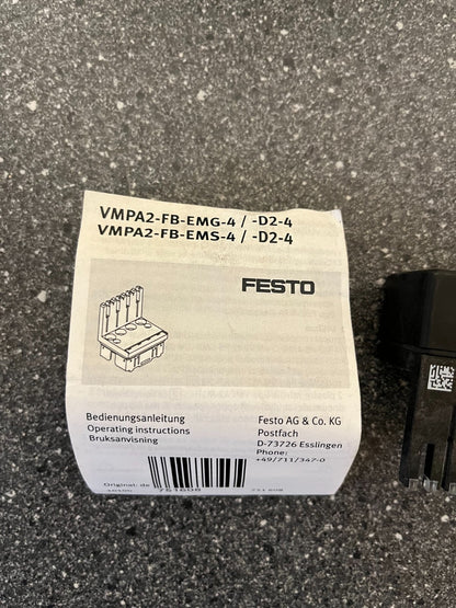 New Festo VMPA2-FB-EMS-4 / -D2-4 Module with Instructions - 537983 E102 R06