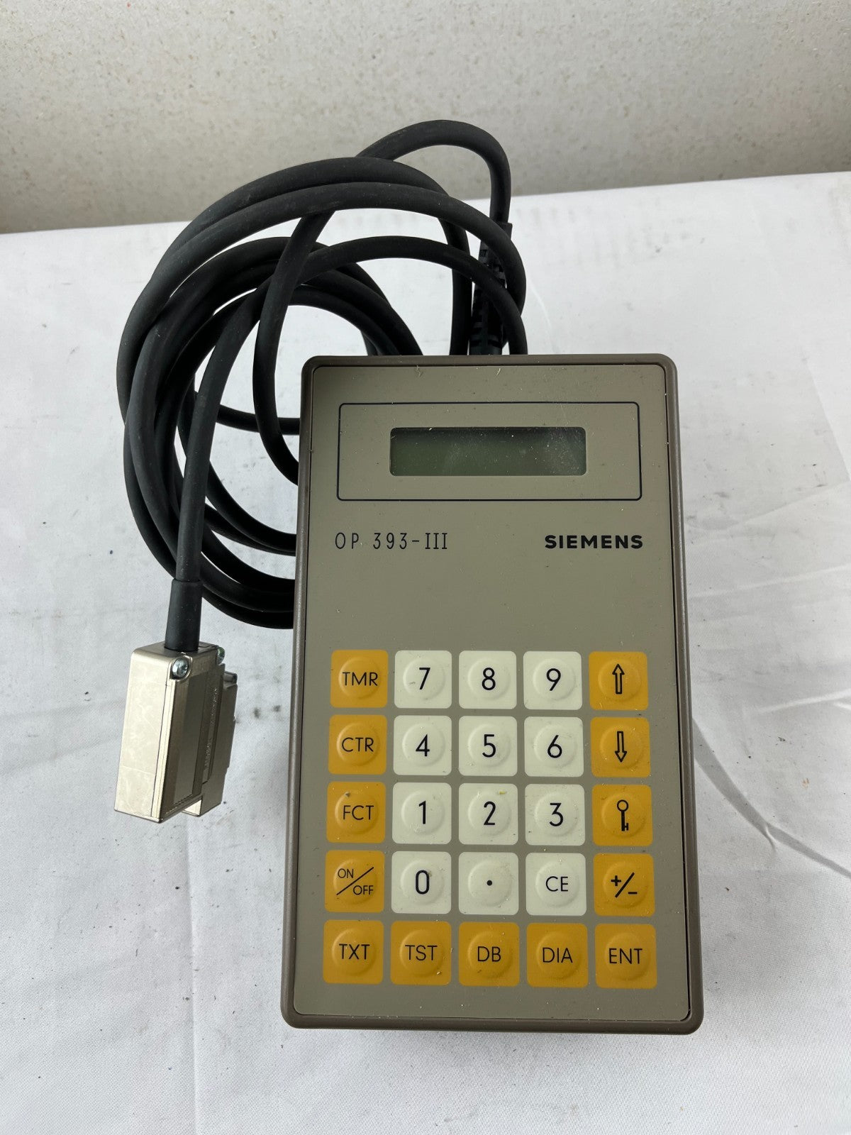 Siemens OP 393‑III Handheld Operator Panel 6ES5393‑0UA15 Used Spare Part