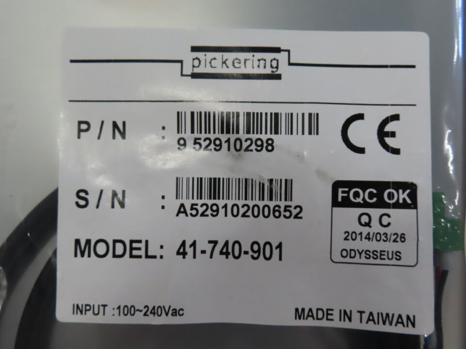 Pickering 41-740-901 AC-DC Adapter Power Supply Module Spare Part - New Open Box