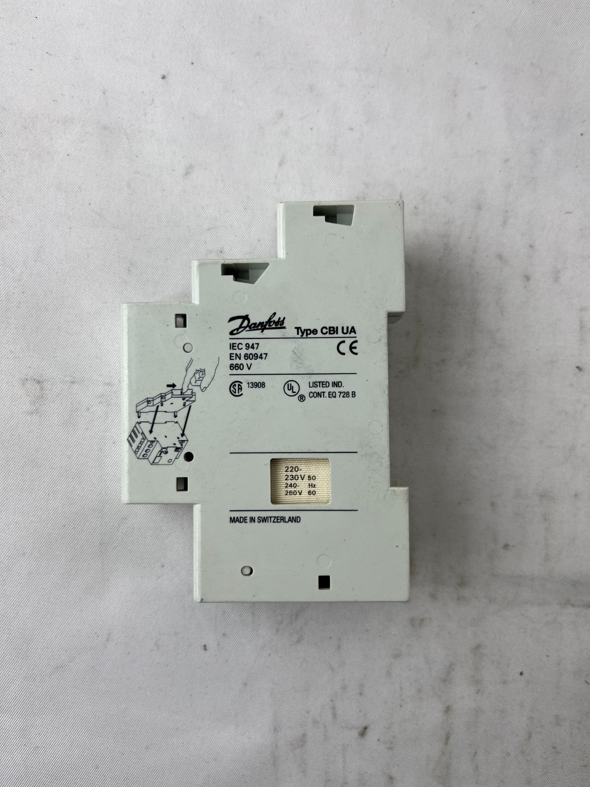 Danfoss CBI UA Undervoltage Release 220-240V 50/60Hz 660V Used Spare Unit