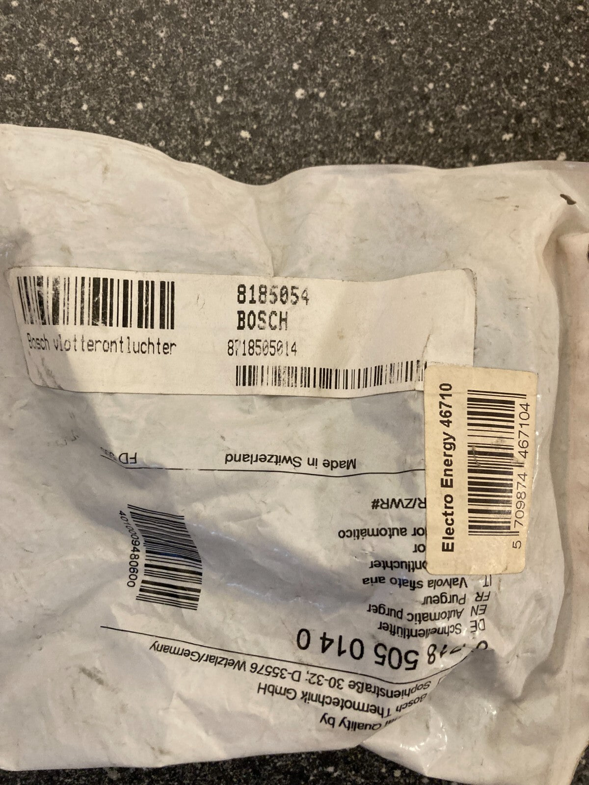 Bosch Automatic Air Purger PN:718505014 - Heating System Component