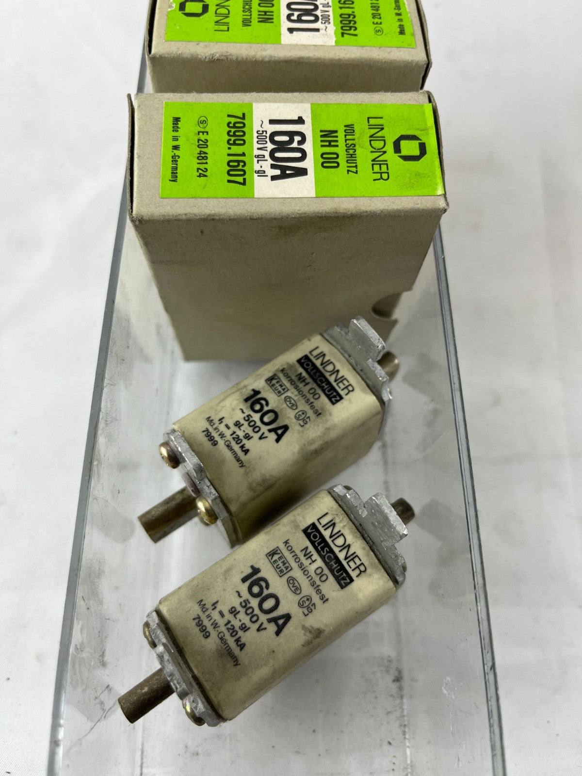 Lindner Vollschutz NH00 Fuse 160A 500V 7999.1607 Corrosion Resistant Lot of 5x
