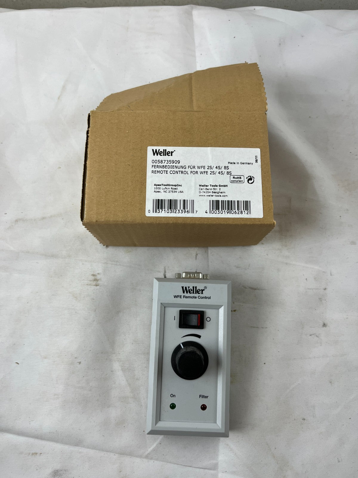 Weller WFE Remote Control 0058735909 for WFE 2S 4S 8S Fume Extractors New