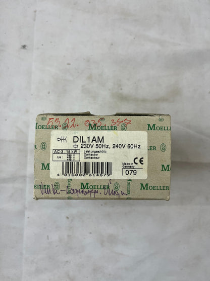 Klöckner Moeller DIL1AM Contactor 3-Pole 55A 18.5kW Coil 230V 50Hz 240V 60Hz New