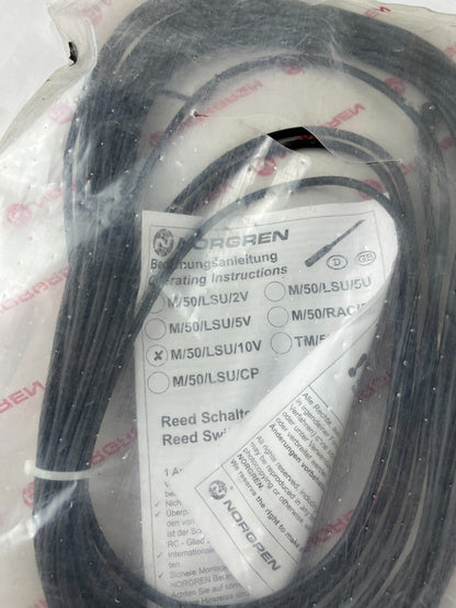 Norgren M/50/LSU/10V Magnetic Reed Switch 10m Cable For Pneumatic Cylinders New