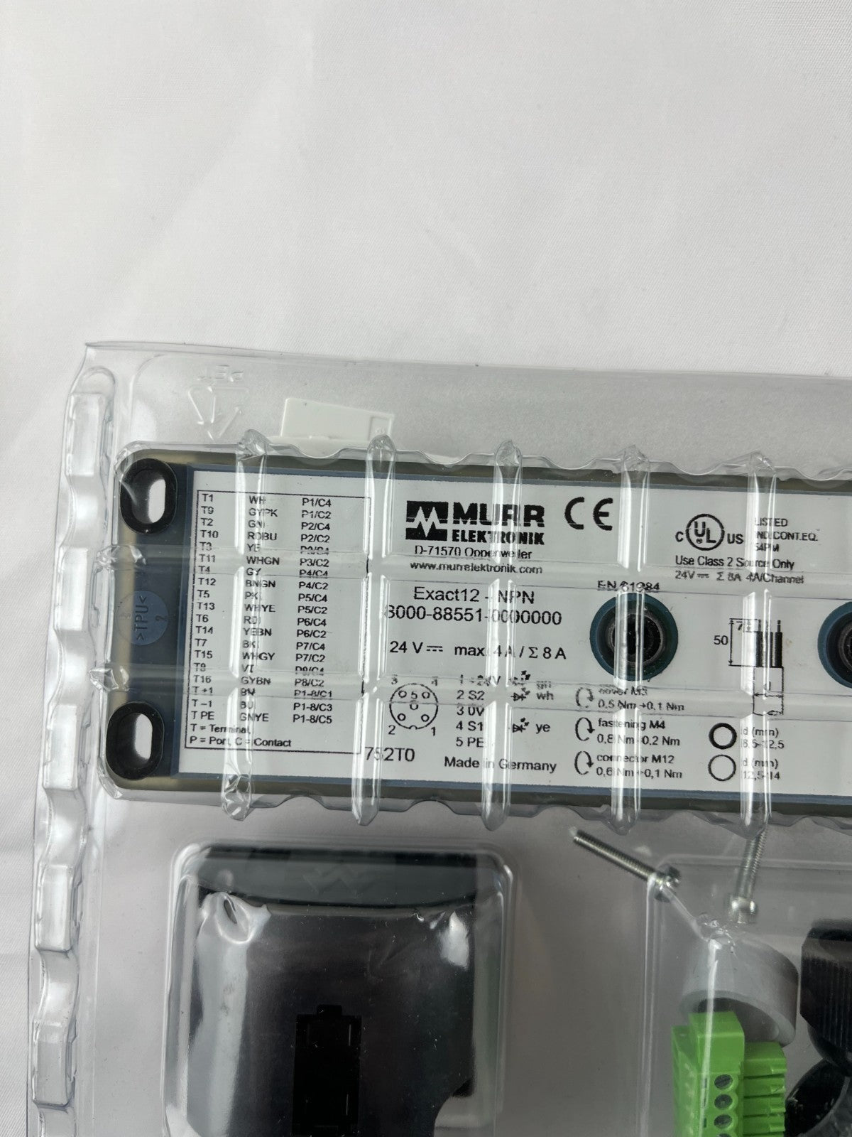 Murr Elektronik 8000-88551-0000000 Exact12 M12 Distribution Box 8×M12 5-Pin NPN