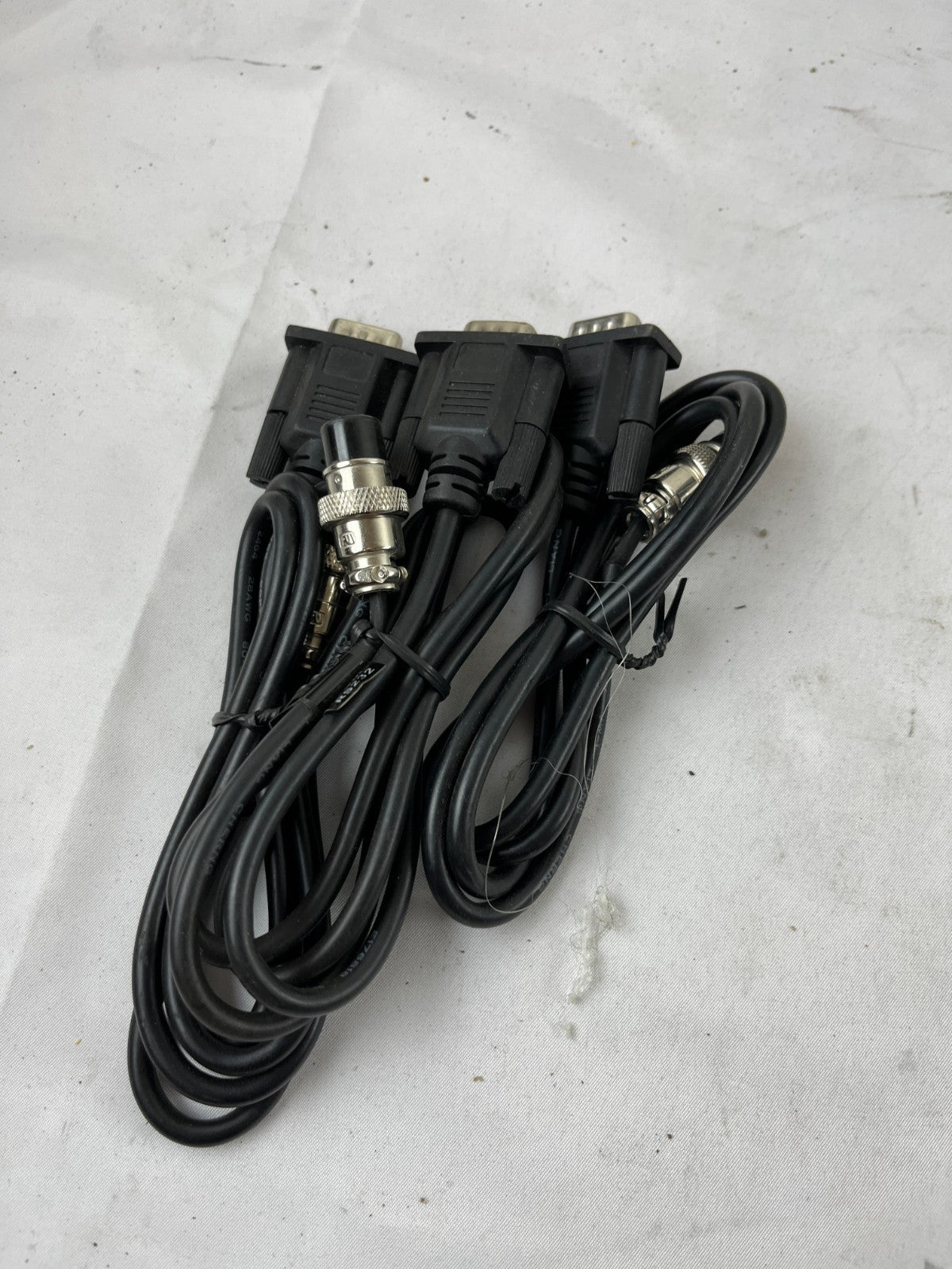 Serial RS232 9‑Pin D‑Sub To 8‑Pin Circular Cable Lot Of 3 New Spare Units