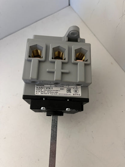 Siemens 3LD2517-0TK11 Disconnect Switch 20A 50/60 Hz - New and Never Used
